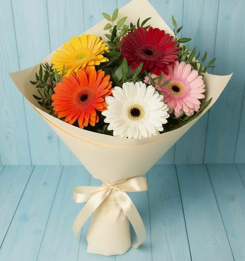 Букет цветов из: Герберы в Быково Московской области