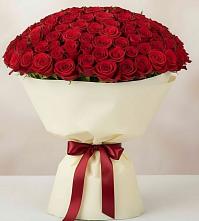 Букет 101 Красная роза Милано в Быково Московской области