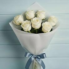 Букет 7 Белых роз Эдлесс Лав в Быково Московской области