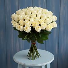 Букет 51 Белая роза Эдлесс Лав в Быково Московской области