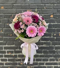 Букет цветов из:  Герберы и Хризантемы в Быково Московской области
