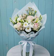 Букет цветов из:  Розы и Лизиантусы #REPLACE_PRED# Быково Московской области