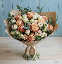 Букет цветов из:  Альстромерии и Розы #REPLACE_PRED# Быково Московской области