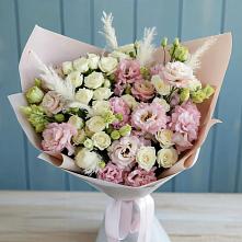 Букет цветов из:  Альстромерии и Розы в Быково Московской области